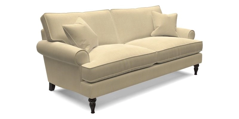 Cooksbridge 3 seater sofa in Linwood Omega Velvet Green Tea