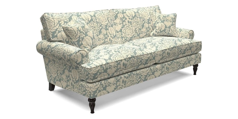 Cooksbridge 3 seater sofa in Linwood Omega Velvet Green Tea