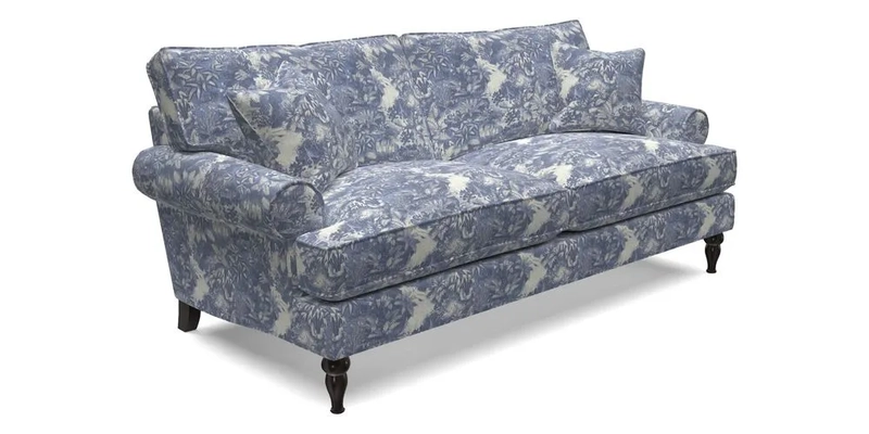 Cooksbridge 3 seater sofa in Linwood Omega Velvet Green Tea