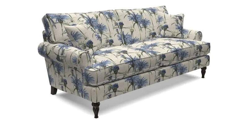Cooksbridge 3 seater sofa in Linwood Omega Velvet Green Tea