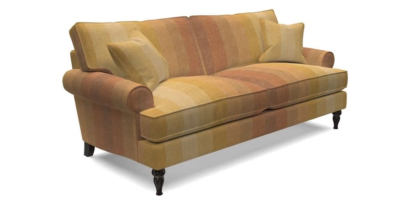 Cooksbridge 3 seater sofa in Linwood Omega Velvet Green Tea