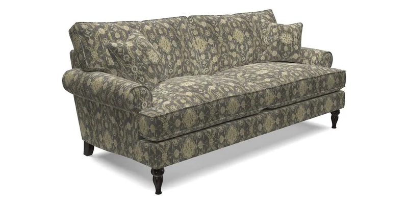 Cooksbridge 3 seater sofa in Linwood Omega Velvet Green Tea