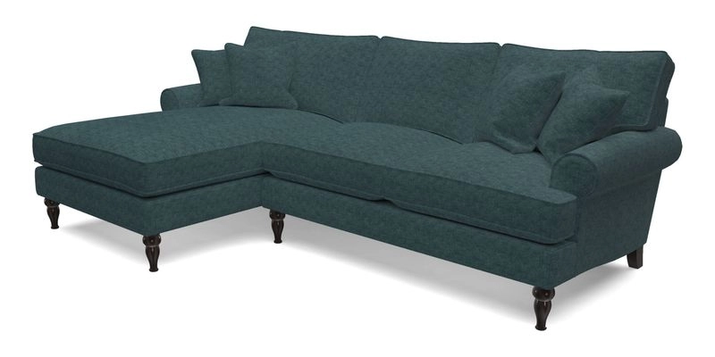 Cooksbridge chaise sofa LHF in Two Tone Plain Biscuit