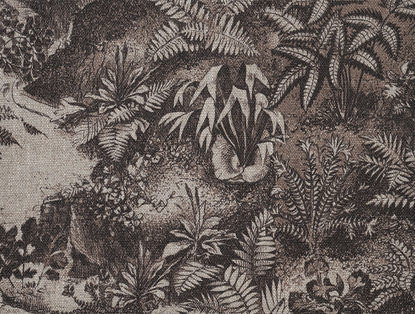 Spill Resistant RHS Ferns Toile: Bark