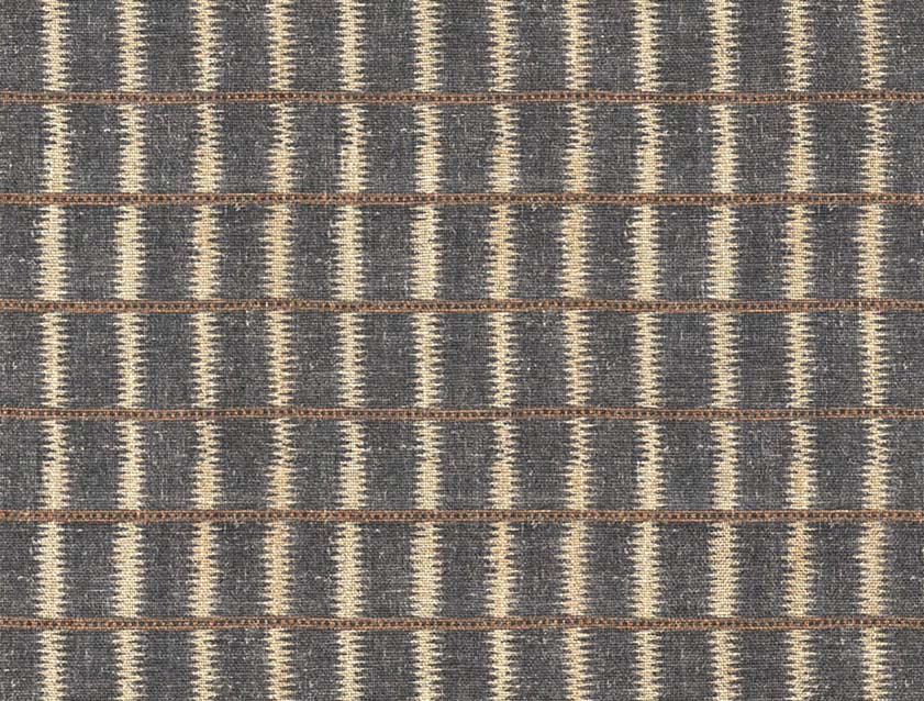 Spill Resistant V&A Ikat Mirage: Ebony