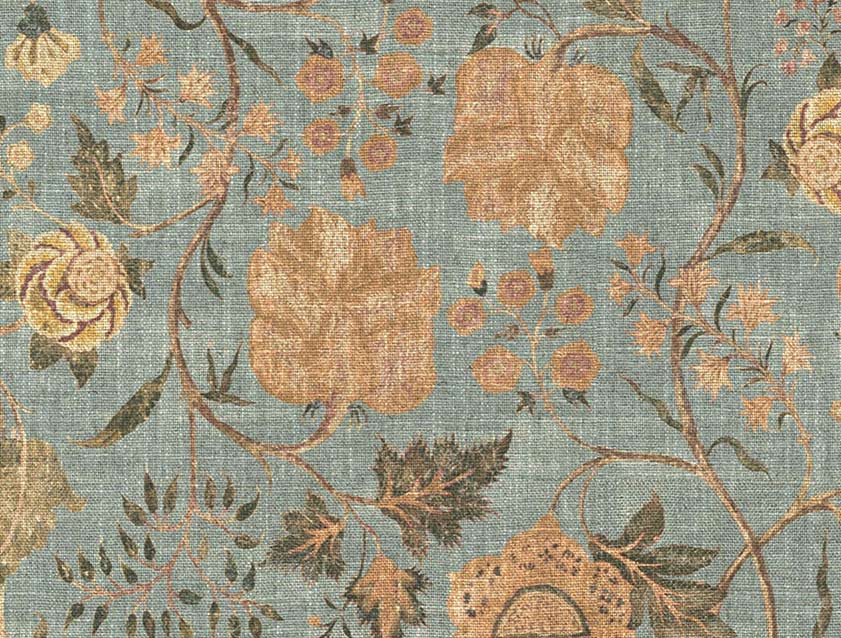 Spill Resistant V&A Tree of Life: Mineral Blue