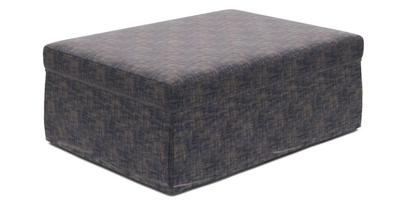 Fontwell footstool A in Sussex Stripe Cinnamon
