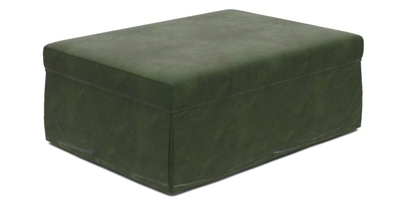 Fontwell footstool A in Sussex Stripe Cinnamon
