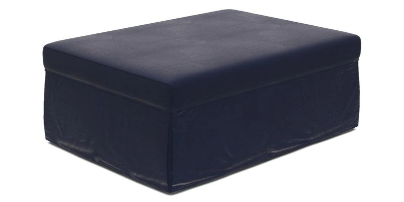 Fontwell footstool A in Sussex Stripe Cinnamon