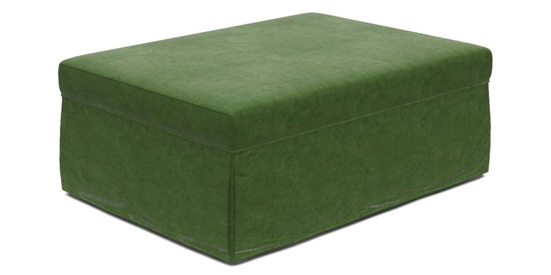 Fontwell footstool A in Sussex Stripe Cinnamon