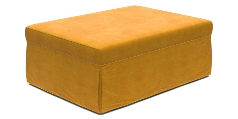 Fontwell footstool A in Sussex Stripe Cinnamon