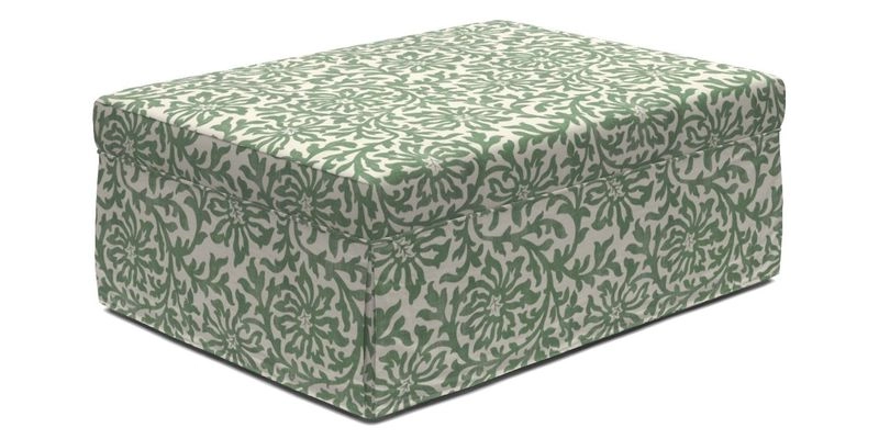 Fontwell footstool A in Sussex Stripe Cinnamon