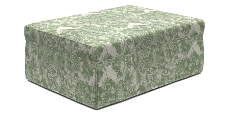 Fontwell footstool A in Sussex Stripe Cinnamon