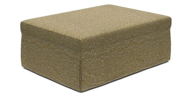 Fontwell footstool A in Sussex Stripe Cinnamon