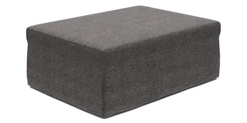 Fontwell footstool A in Sussex Stripe Cinnamon