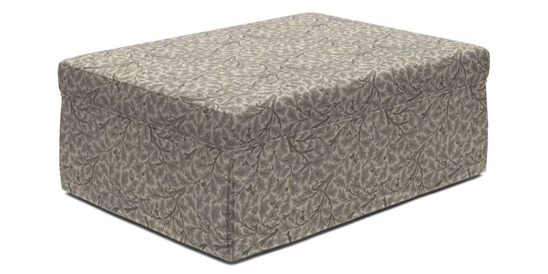 Fontwell footstool A in Sussex Stripe Cinnamon
