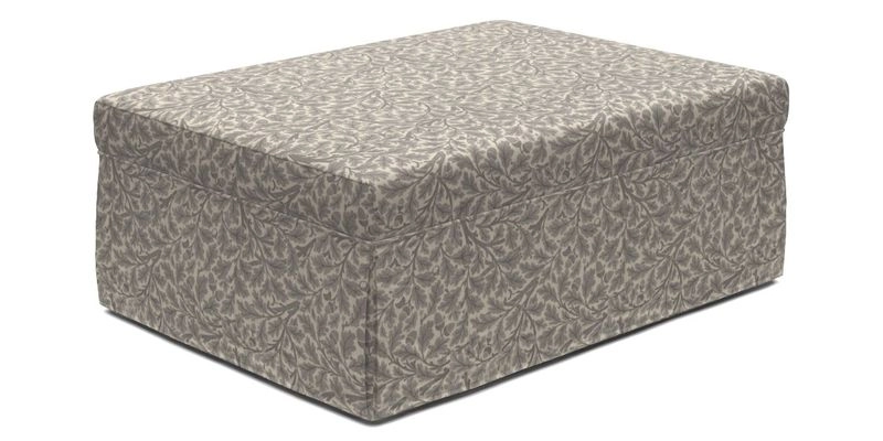 Fontwell footstool A in Sussex Stripe Cinnamon