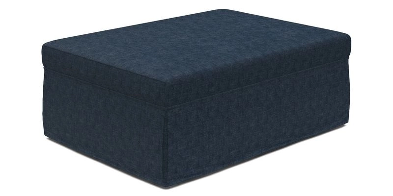 Fontwell footstool A in Sussex Stripe Cinnamon
