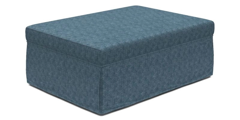 Fontwell footstool A in Sussex Stripe Cinnamon