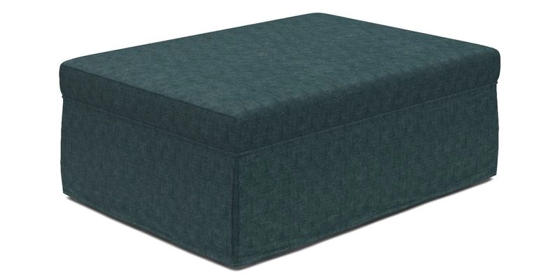 Fontwell footstool A in Sussex Stripe Cinnamon