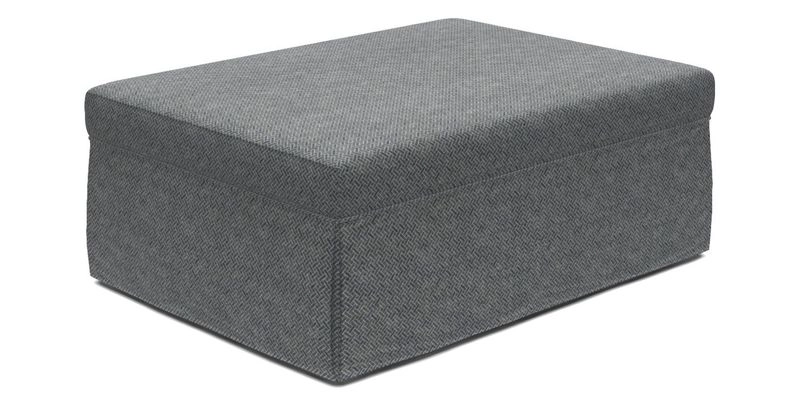 Fontwell footstool A in Sussex Stripe Cinnamon