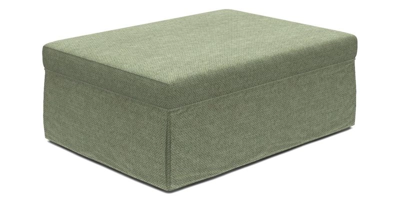 Fontwell footstool A in Sussex Stripe Cinnamon