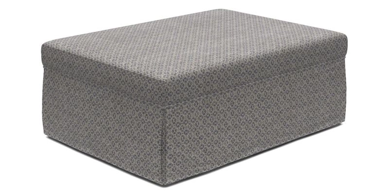 Fontwell footstool A in Sussex Stripe Cinnamon