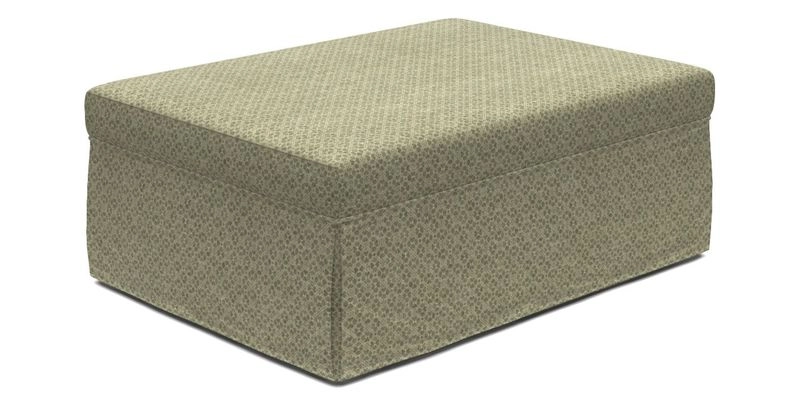Fontwell footstool A in Sussex Stripe Cinnamon