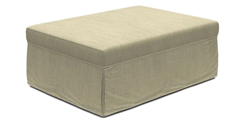Fontwell footstool A in Sussex Stripe Cinnamon