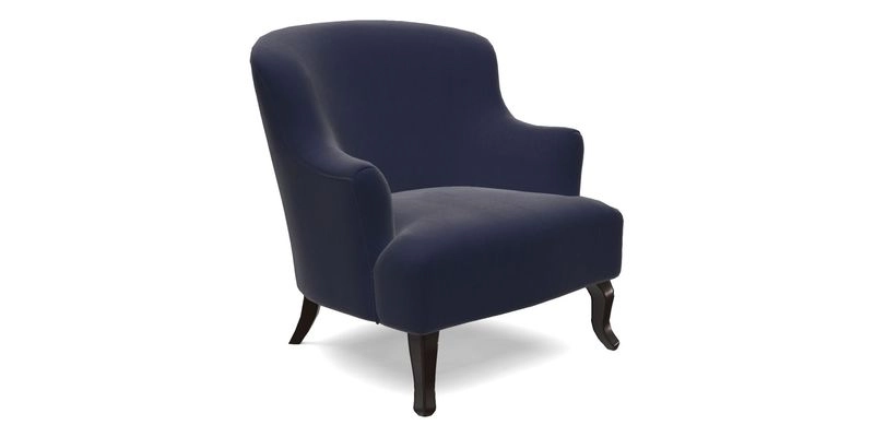 Grassington Chair in Floral Linen Lily Pad Vermillion