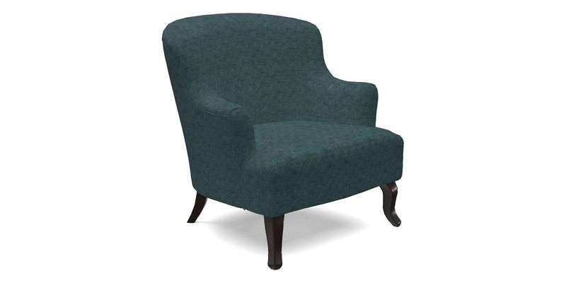 Grassington Chair in Floral Linen Lily Pad Vermillion