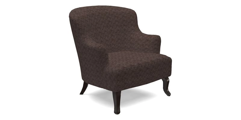 Grassington Chair in Floral Linen Lily Pad Vermillion