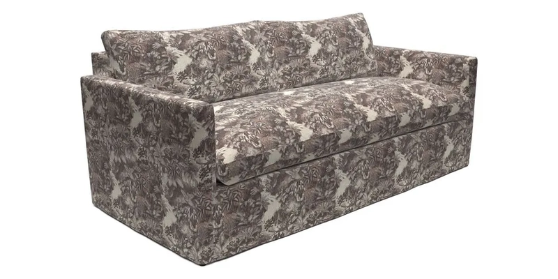 Heyshott 3 Seater Sofa in Two Tone Plain Biscuit. Loose cover option available