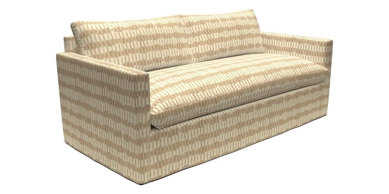 Heyshott 3 Seater Sofa in Two Tone Plain Biscuit. Loose cover option available