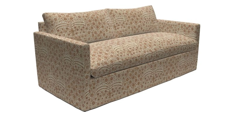Heyshott 3 Seater Sofa in Two Tone Plain Biscuit. Loose cover option available