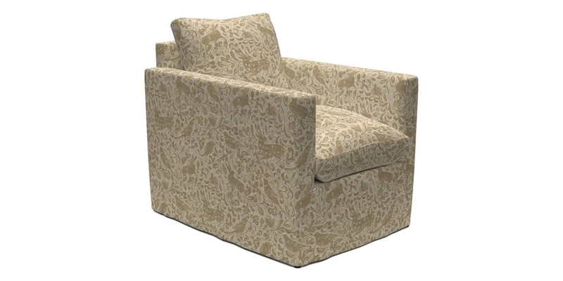 Heyshott Chair in Two Tone Plain Biscuit. Loose cover option available