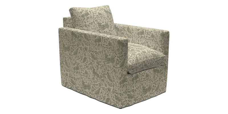 Heyshott Chair in Two Tone Plain Biscuit. Loose cover option available