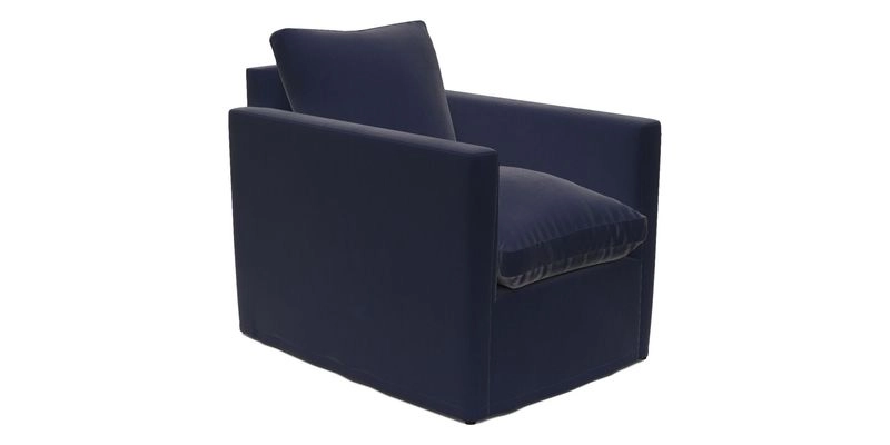 Heyshott Chair in Two Tone Plain Biscuit. Loose cover option available