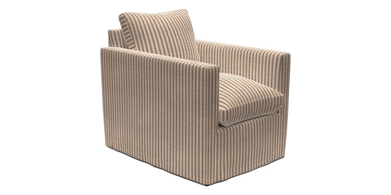 Heyshott Chair in Two Tone Plain Biscuit. Loose cover option available