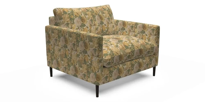 Heyshott Snuggler in Two Tone Plain Biscuit. Loose cover option available