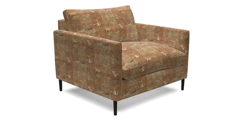 Heyshott Snuggler in Two Tone Plain Biscuit. Loose cover option available