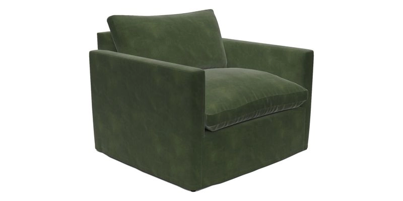 Heyshott Snuggler in Two Tone Plain Biscuit. Loose cover option available