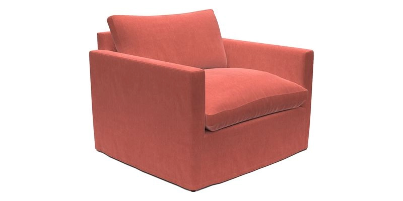 Heyshott Snuggler in Two Tone Plain Biscuit. Loose cover option available
