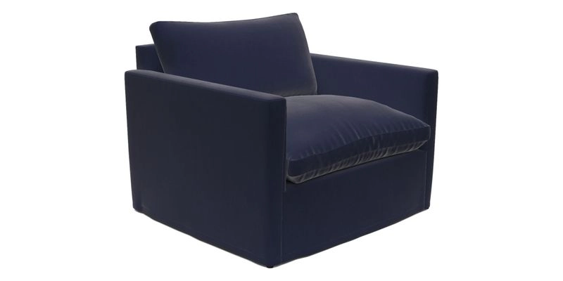 Heyshott Snuggler in Two Tone Plain Biscuit. Loose cover option available
