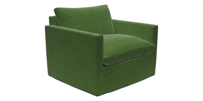 Heyshott Snuggler in Two Tone Plain Biscuit. Loose cover option available
