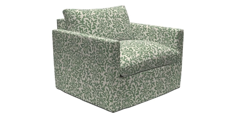 Heyshott Snuggler in Two Tone Plain Biscuit. Loose cover option available