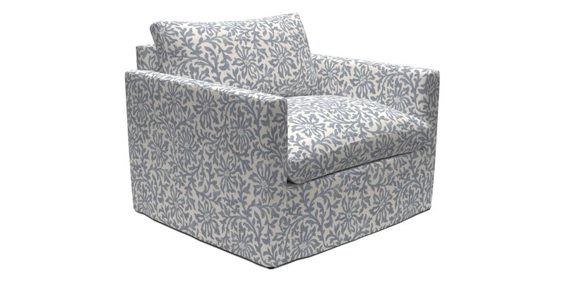 Heyshott Snuggler in Two Tone Plain Biscuit. Loose cover option available