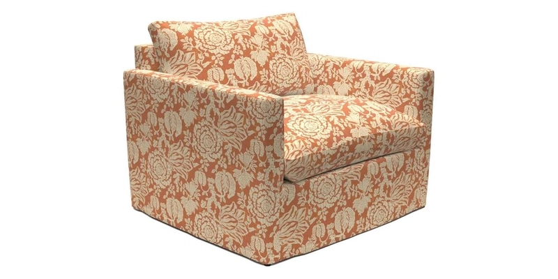 Heyshott Snuggler in Two Tone Plain Biscuit. Loose cover option available