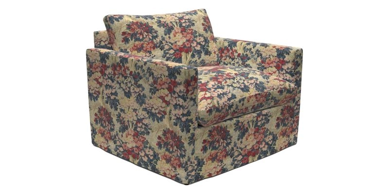 Heyshott Snuggler in Two Tone Plain Biscuit. Loose cover option available