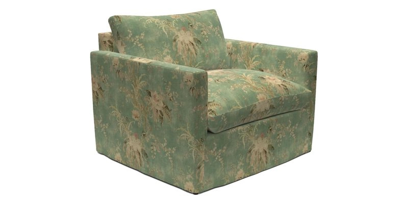 Heyshott Snuggler in Two Tone Plain Biscuit. Loose cover option available